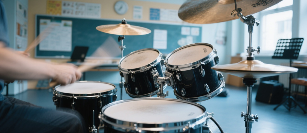 Learn Drums for Rhythm mastery and Physical Engagement